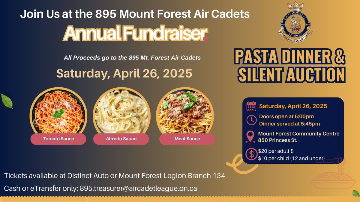 Annual Fundraiser - Pasta Dinner & Silent Auction