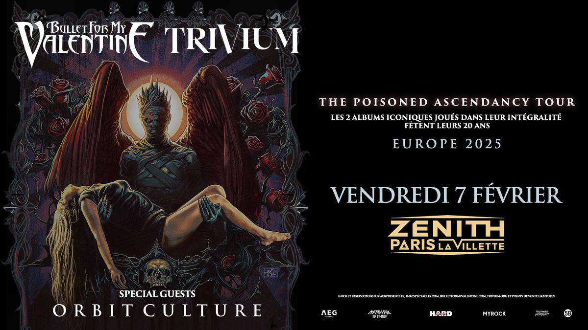 Bullet For My Valentine + Trivium \u2022 Z\u00e9nith Paris - La Villette \u2022 7 f\u00e9vrier 2025