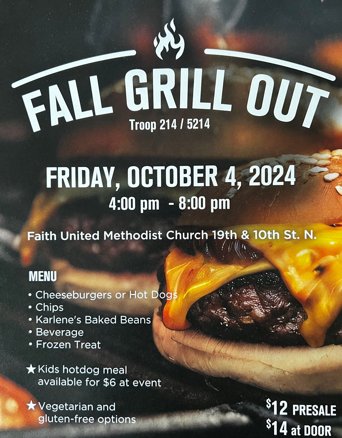 Scout Fall Grill Out for Troops 214\/5214