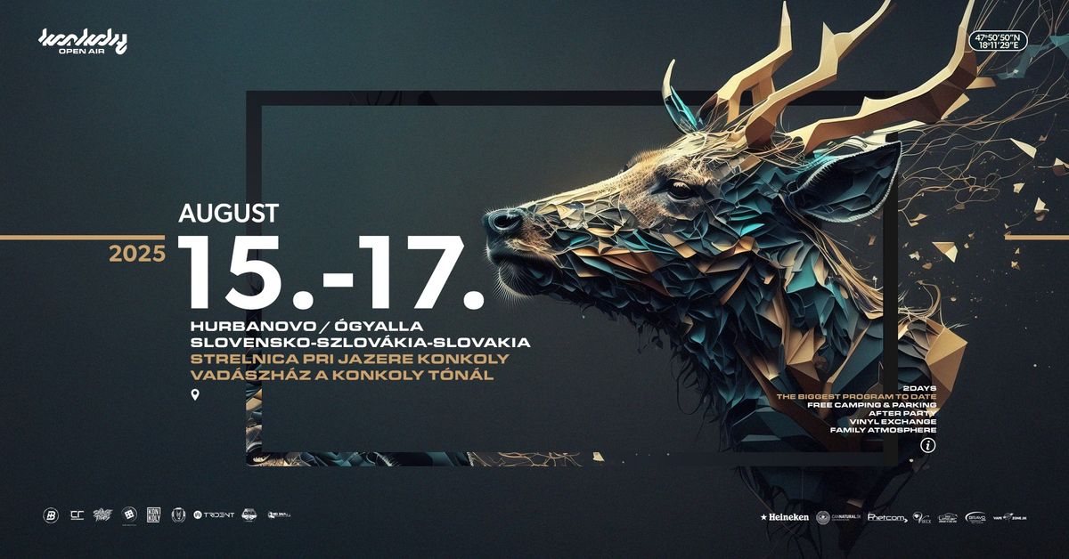 Konkoly Open Air 2025 \u2605 15.-17. August \u2605 Hurbanovo \u2605 Slovakia