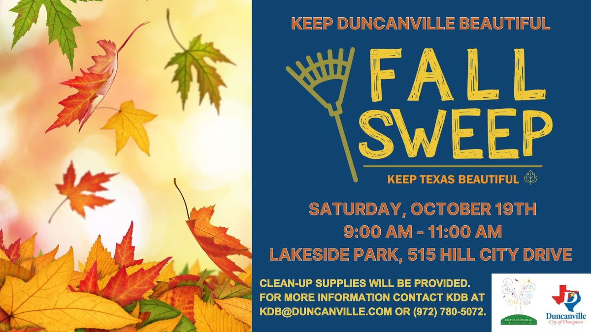 Keep Duncanville Beautiful Fall Sweep