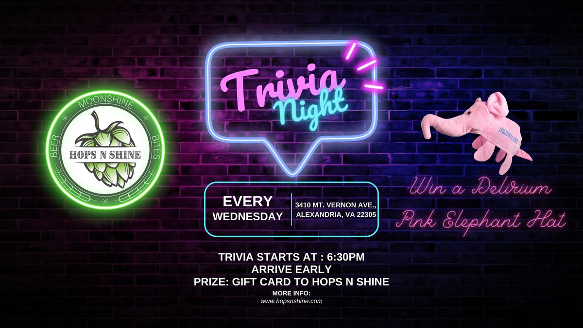 Hops N Shine Trivia Night