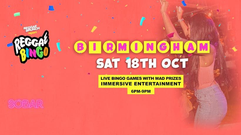 Reggae BINGO - Birmingham - Sat 18th October