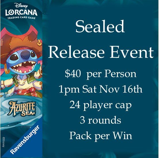 Lorcana Azurite Sea Sealed Event