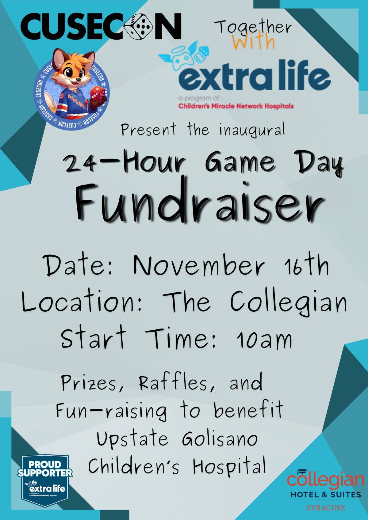 24-Hour Game Day Fundraiser