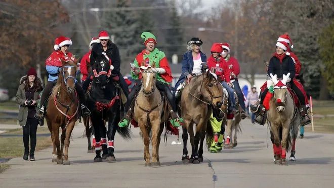 Christmas caroling 