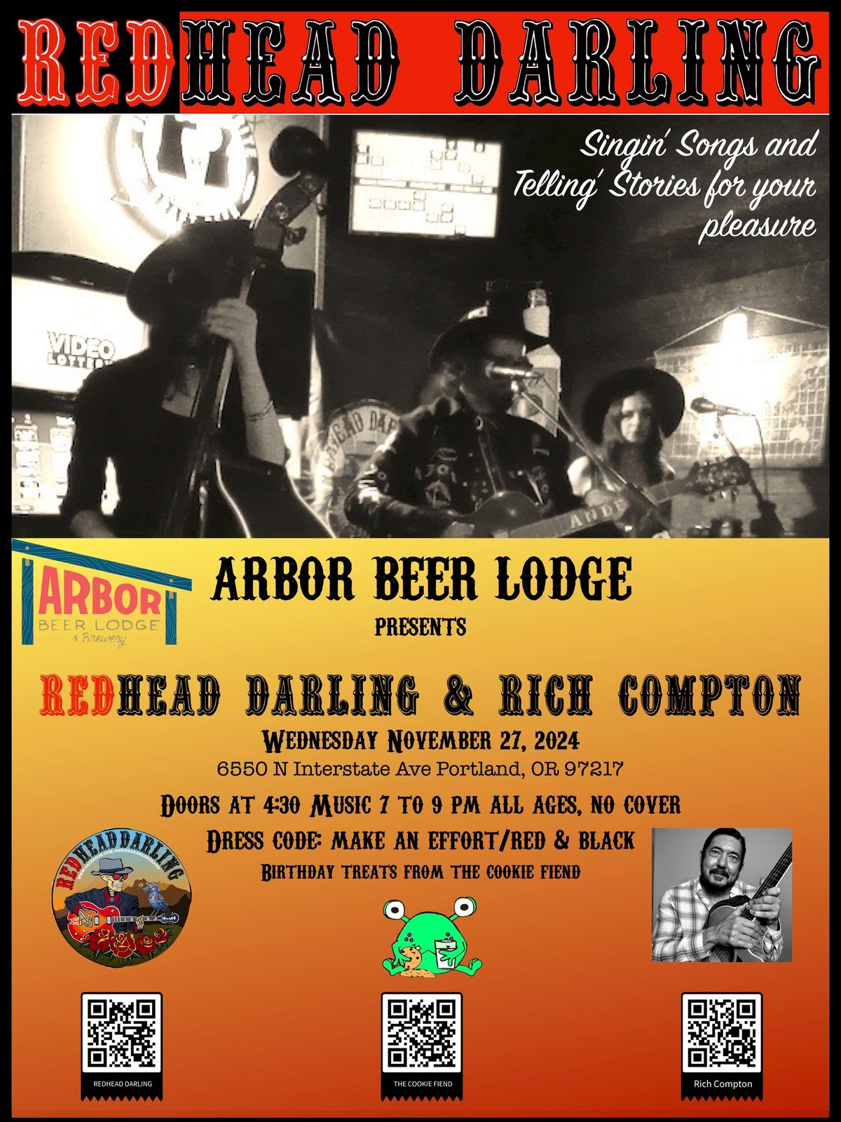 REDHEAD DARLING AT ARBOR BEER LODGE