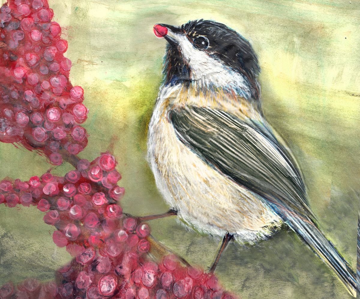 Paint and Sip = "The Chickadee"