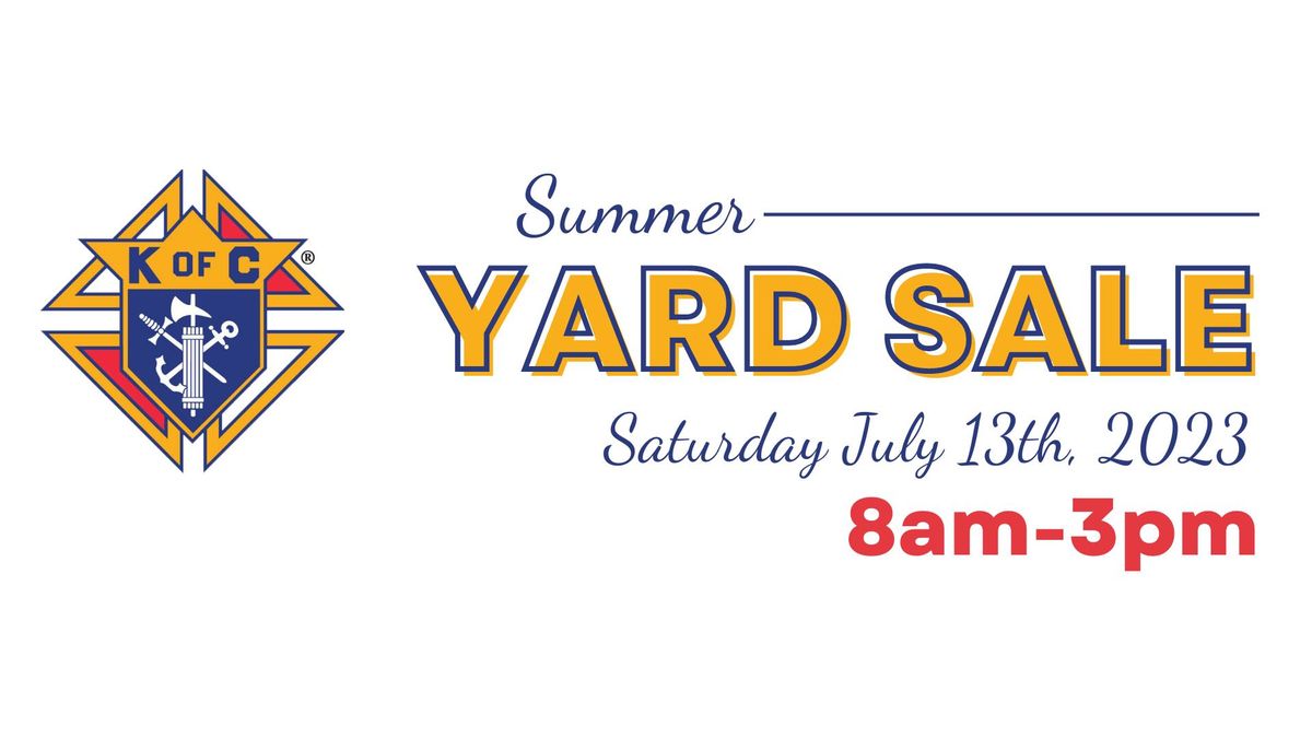 Knights of Columbus Yard Sale