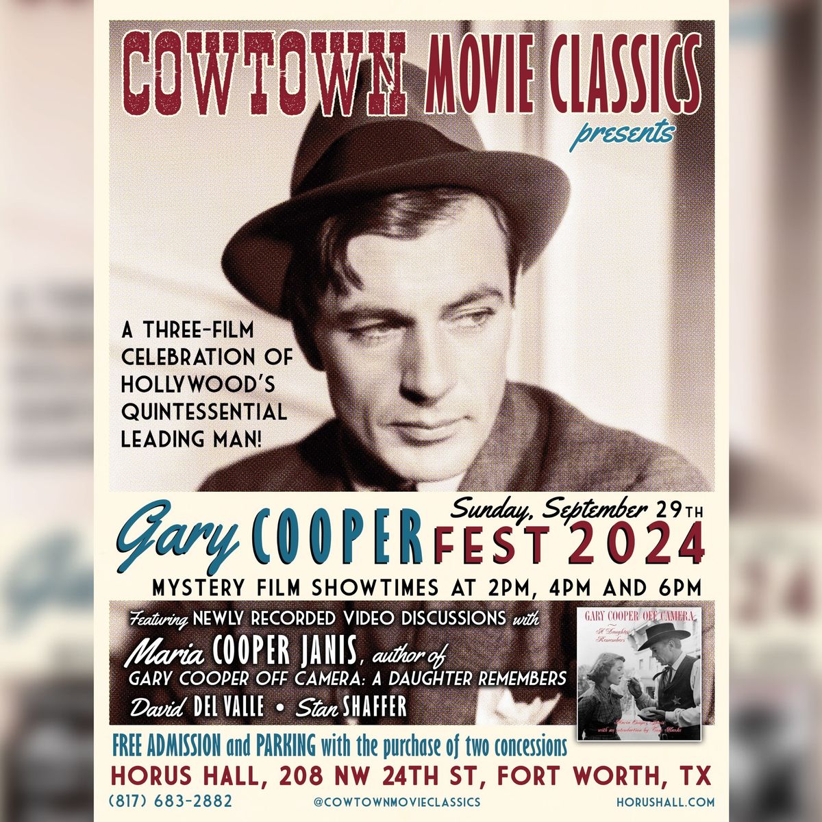 GARY COOPERFEST 2024 at Horus Hall!