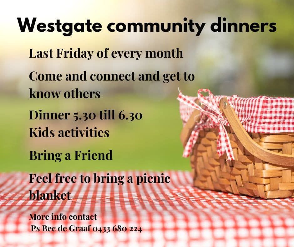 Westgate church community dinner