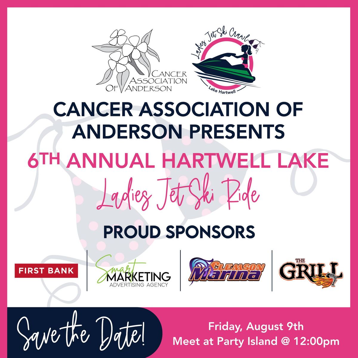 Cancer Association of Anderson's 6th Annual Hartwell Lake Ladies Jet Ski Ride