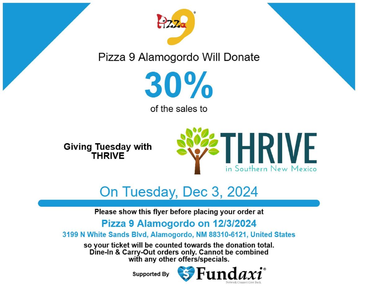 Giving Tuesday with THRIVE in Southern New Mexico