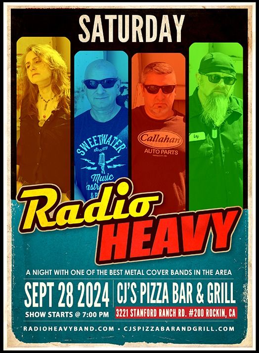 Radio Heavy plays at CJ's Pizza Bar & Grill in Rocklin