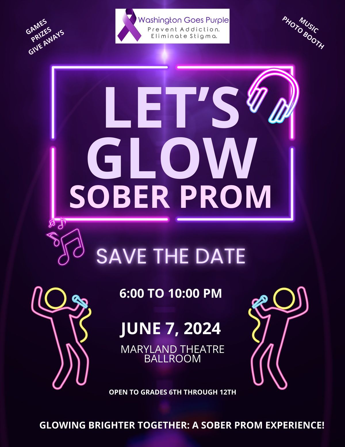 Let's Glow Sober Prom