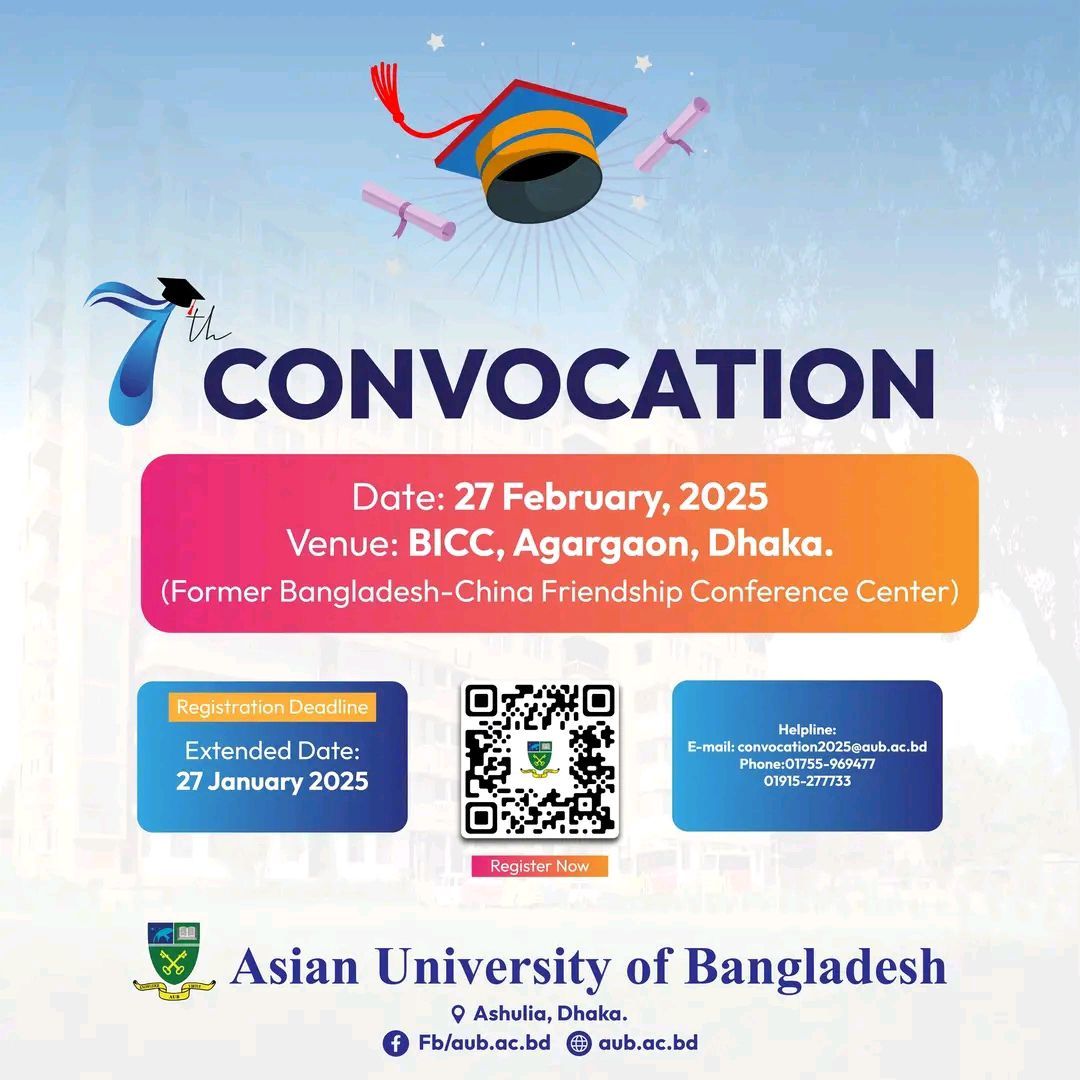 7th Convocation of Asian University of Bangladesh, 2025