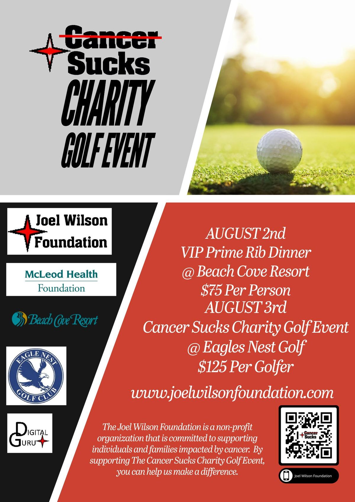 Cancer Sucks Charity Golf Event