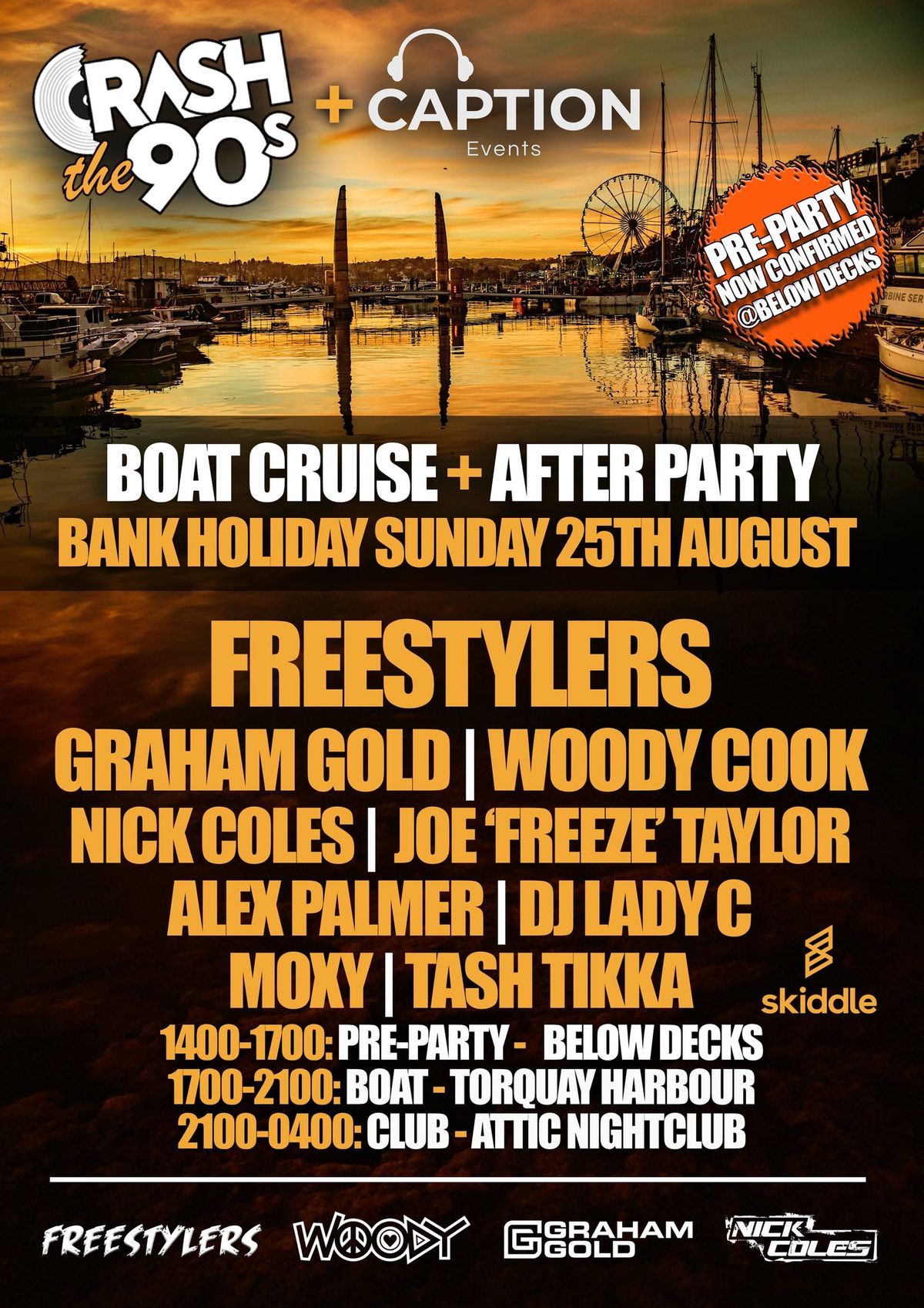 CrashThe90s + Caption Summer Boat Cruise + After Party