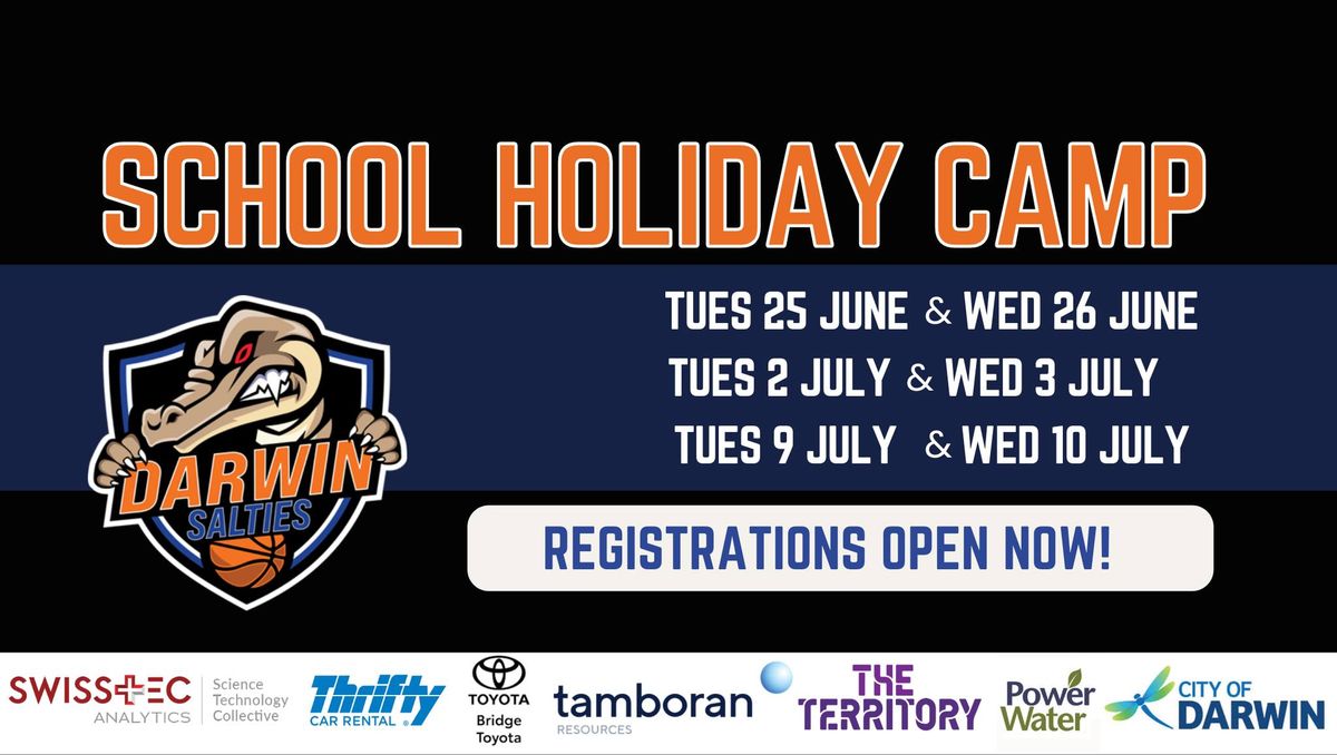 Darwin SALTIES Basketball - School Holiday Camp June & July 2024 
