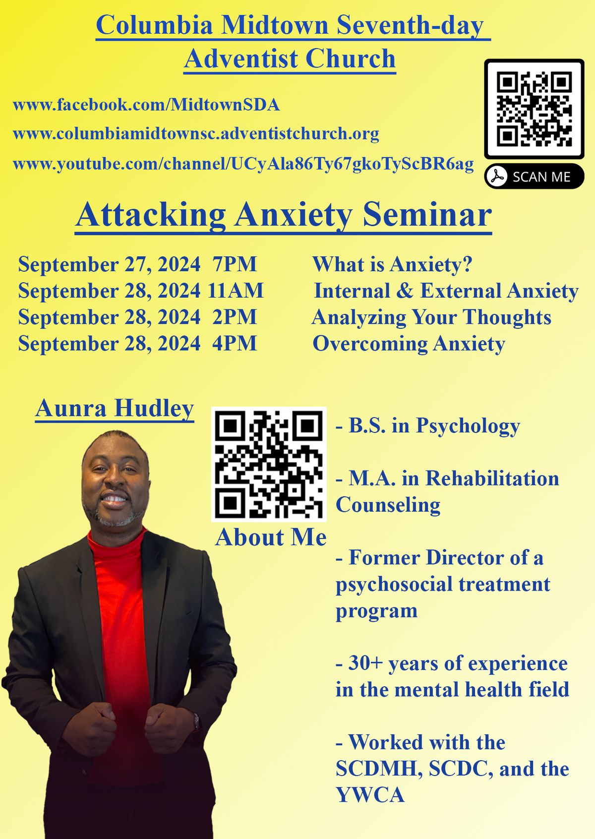 Mental Health Seminar - Attacking Anxiety