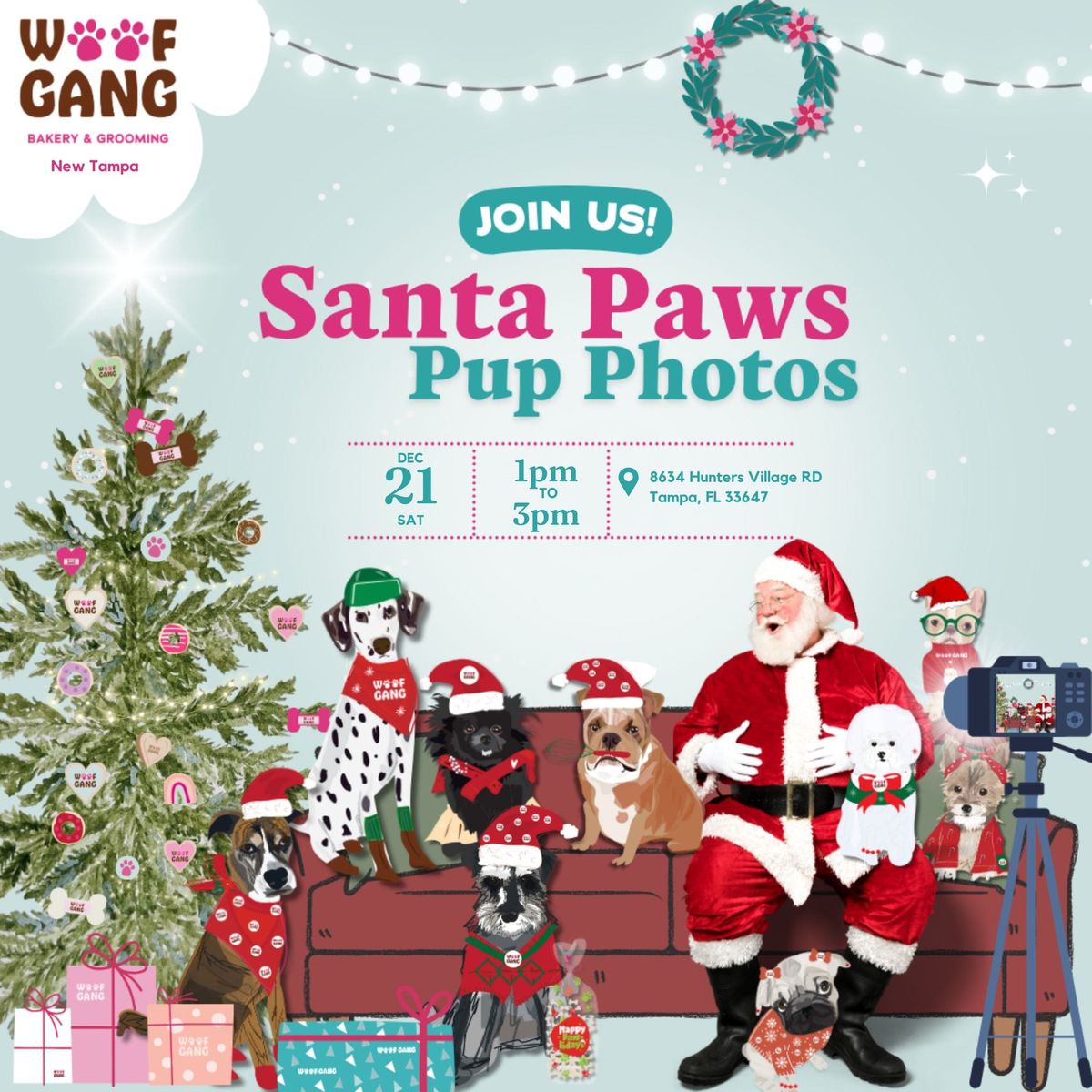 Pictures with Santa Paws 