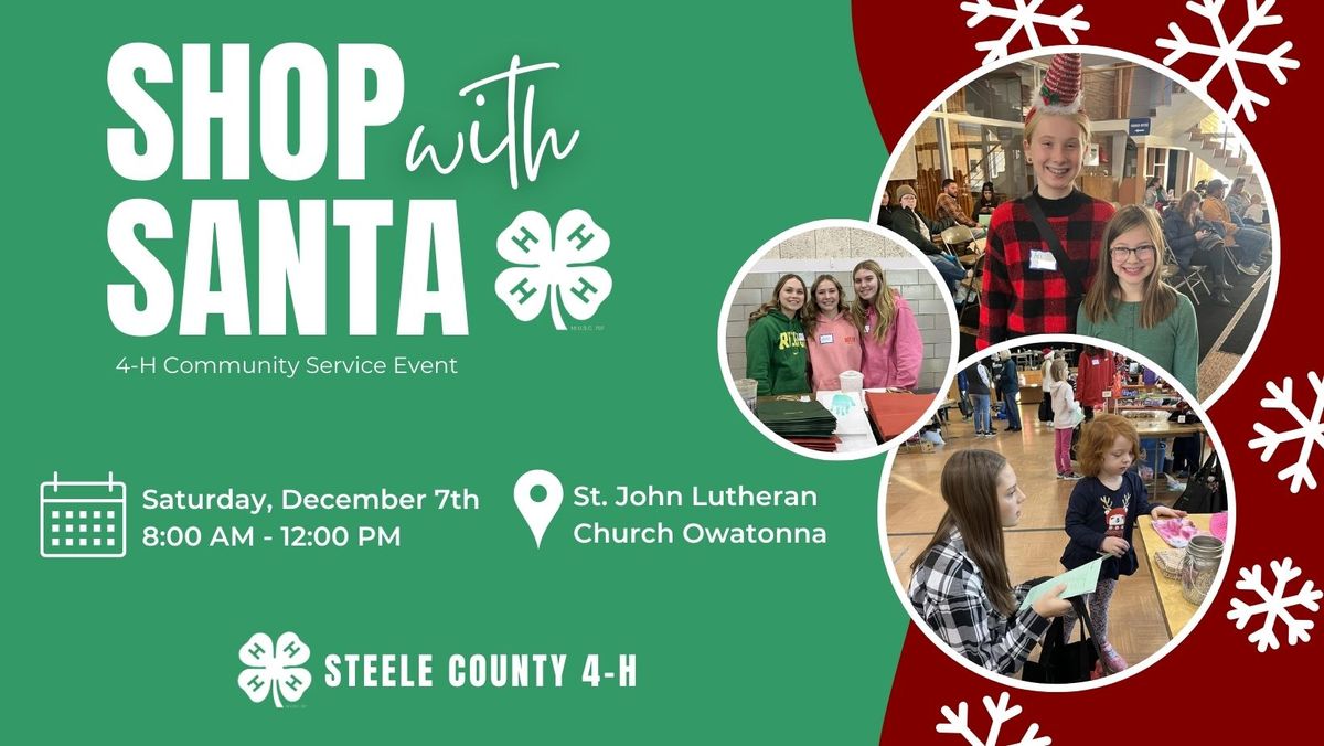 Shop with Santa - 4-H Community Service Event