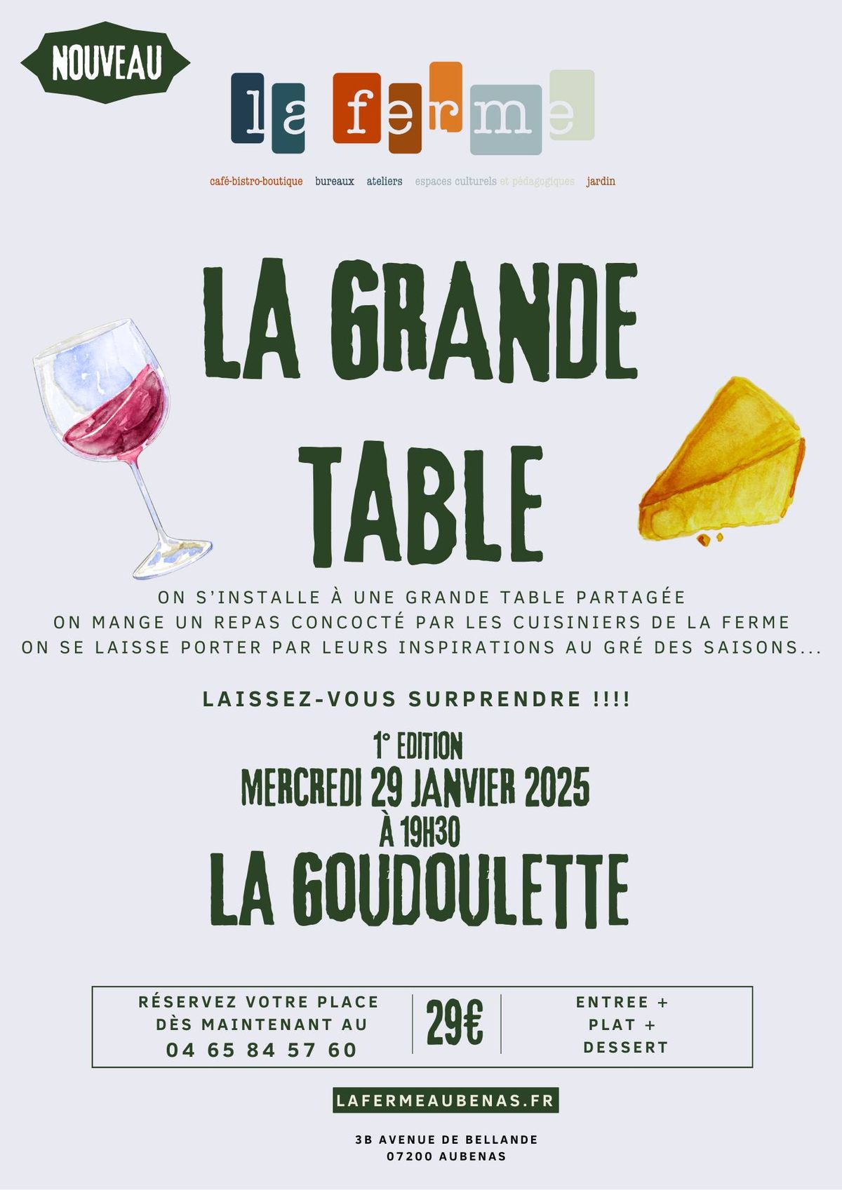 \ud83d\udce3\u2728 LA NOUVEAUTE de la ferme : "les GRANDE TABLE" \ud83d\udce3\u2728   