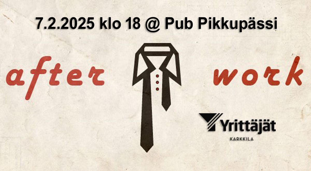 Karkkilan yritt\u00e4jien AfterWork @ Pub Pikkup\u00e4ssi