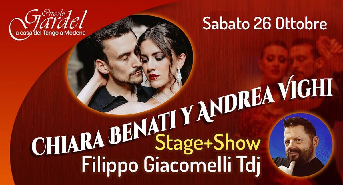 Il Sabato del Gardel\ud83c\udf88Chiara Benati y Andrea Vighi stage e show\ud83c\udf88Filippo Giacomelli dj