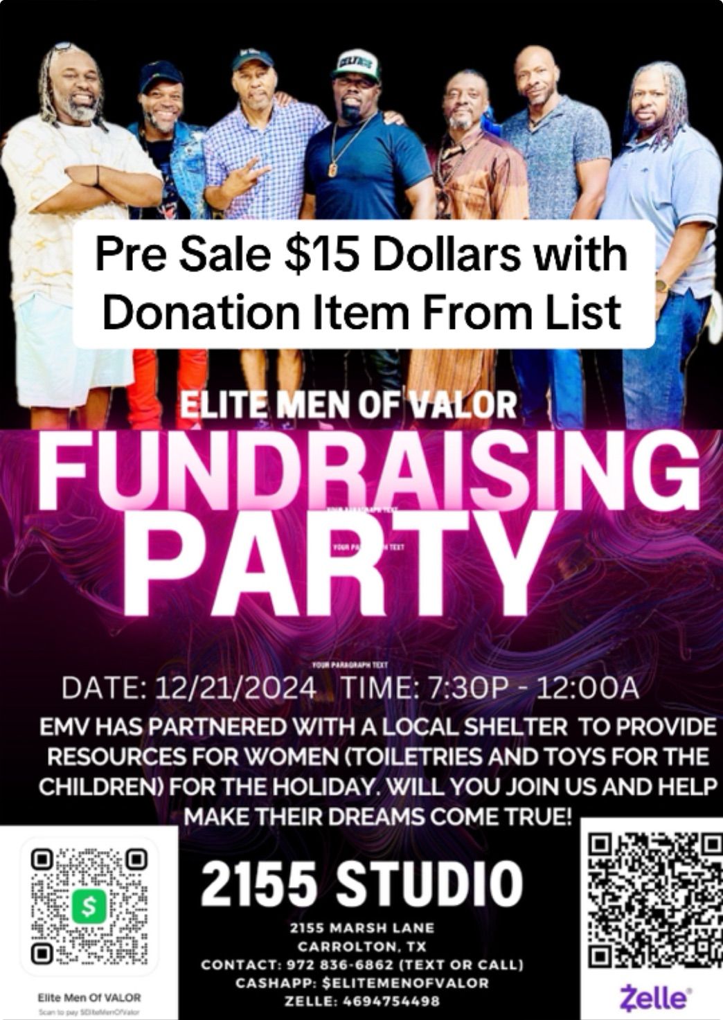 EMV Holiday Party Fundraiser (Women Shelter) 