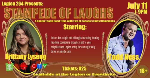 Stampede of Laughs starring Brittany Lyseng & Todd Ness