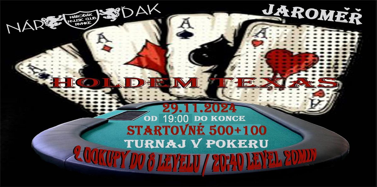 Turnaj Poker Holdem Texas