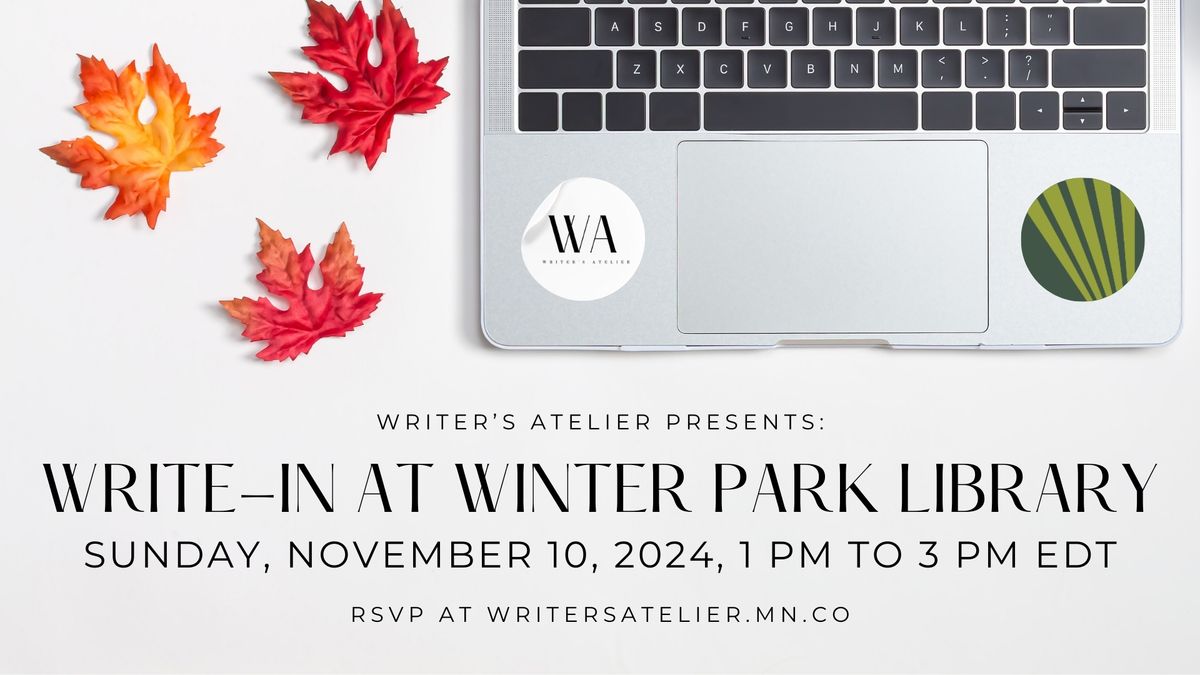 Writer's Atelier Presents: November Write-in at Winter Park Library