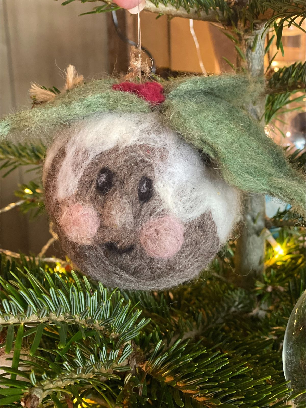 Needlefelt Christmas Pudding decoration workshop with Jo Harratt