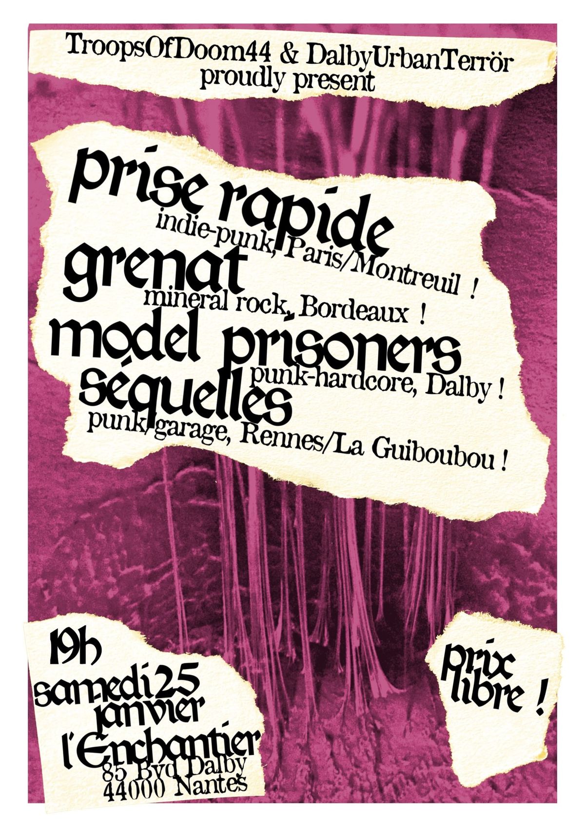 PRISE RAPIDE \/\/ GRENAT \/\/ MODEL PRISONERS \/\/ S\u00c9QUELLES