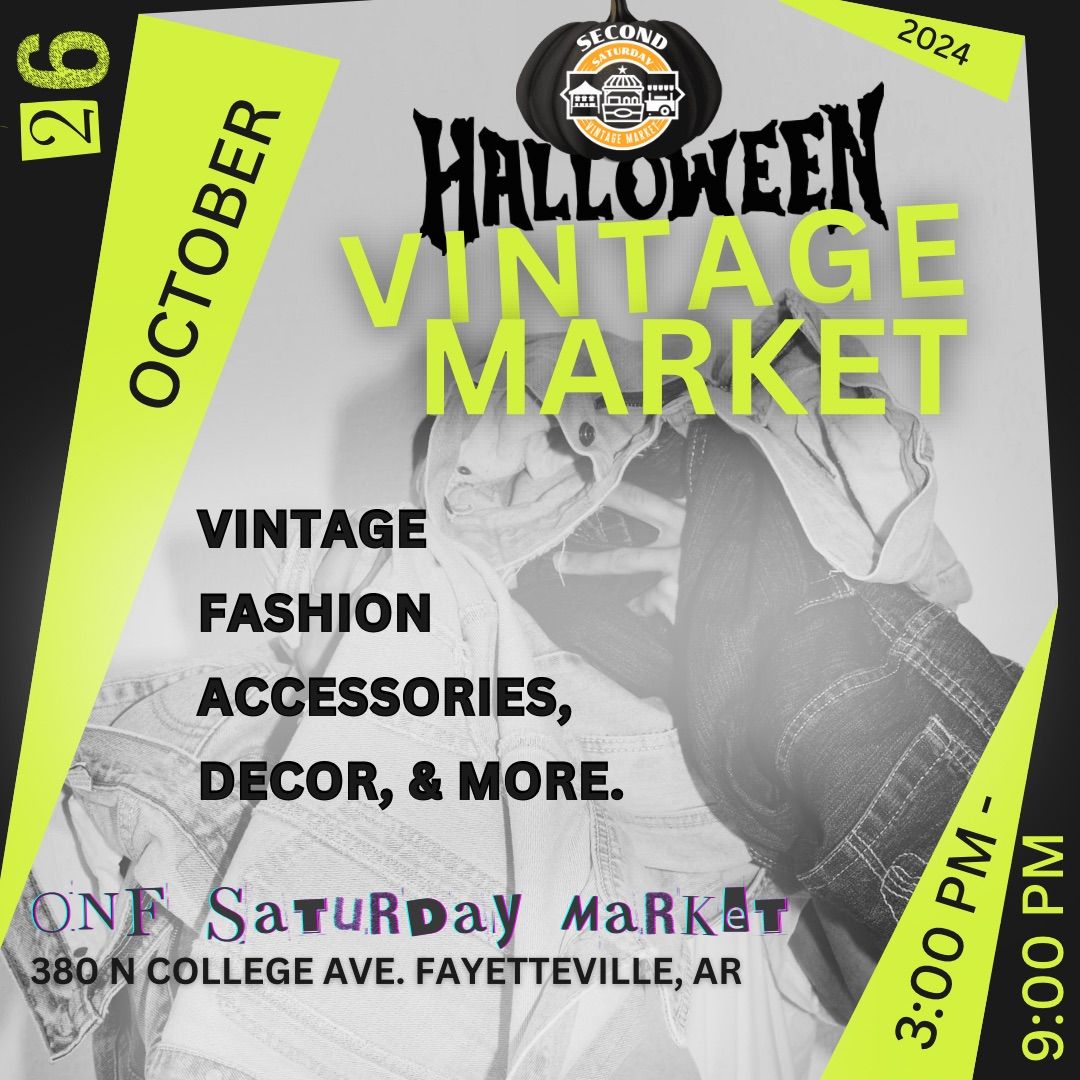 Halloween Saturday Vintage Market at Ozark Natural Foods