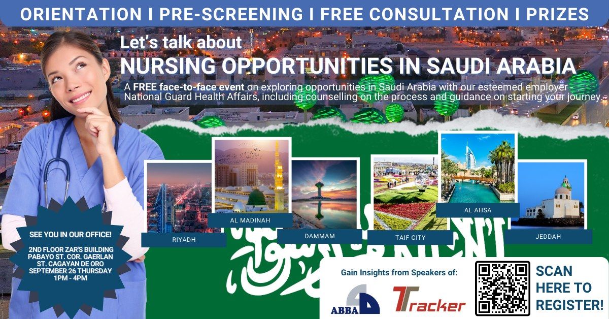 Let's talk about Nursing Opportunities in Saudi Arabia