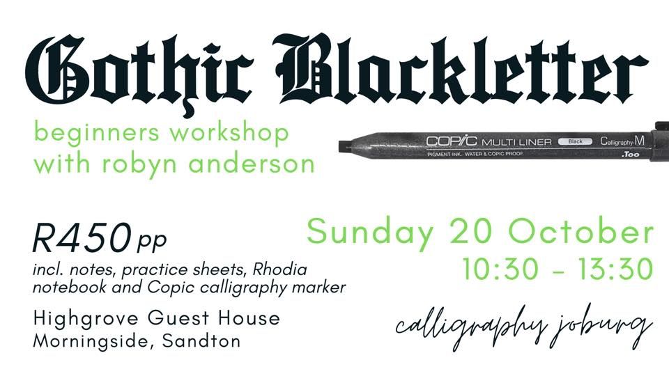 Gothic Blackletter Basics - Sandton