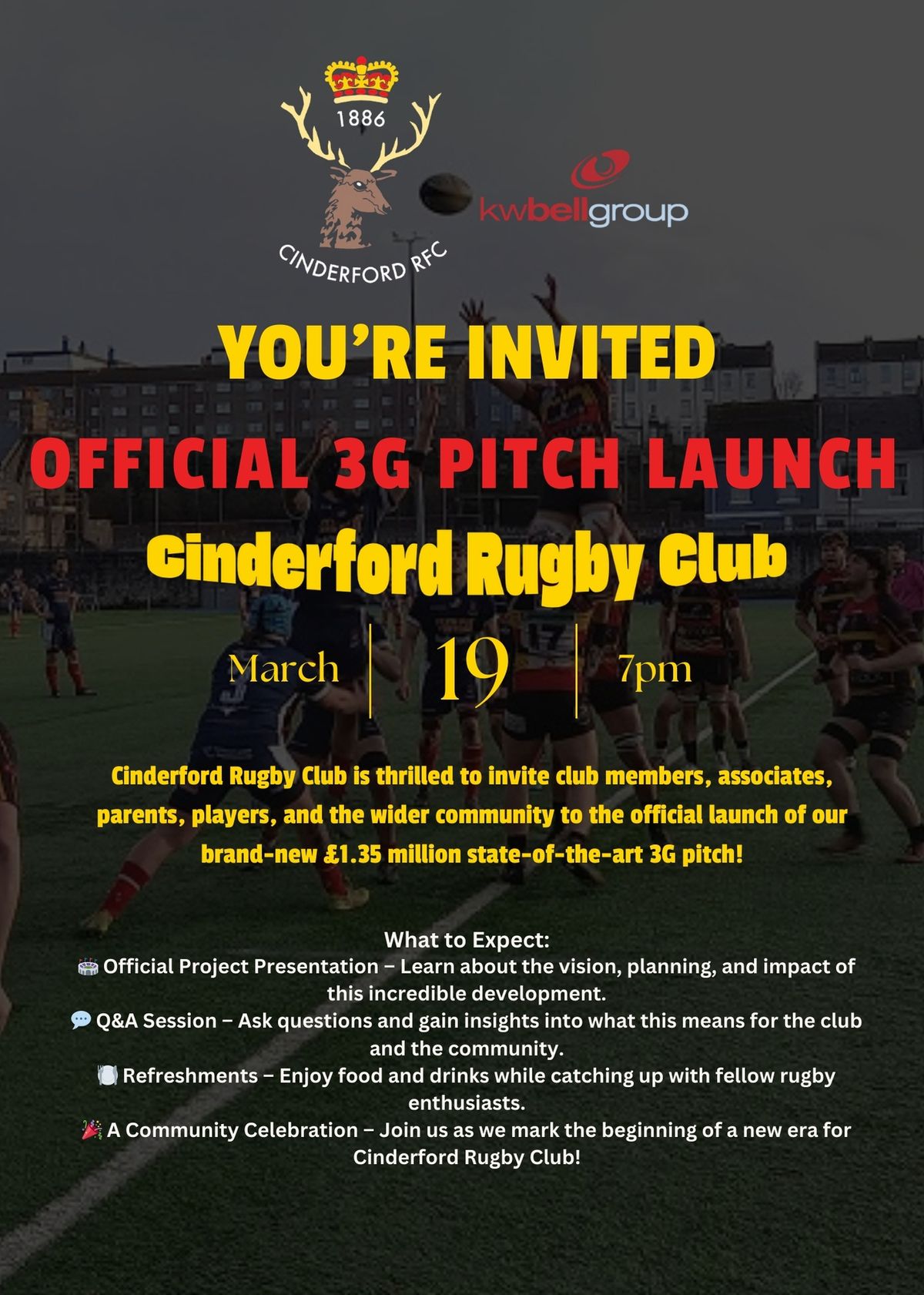 Cinderford Rugby Club 3G Pitch Launch