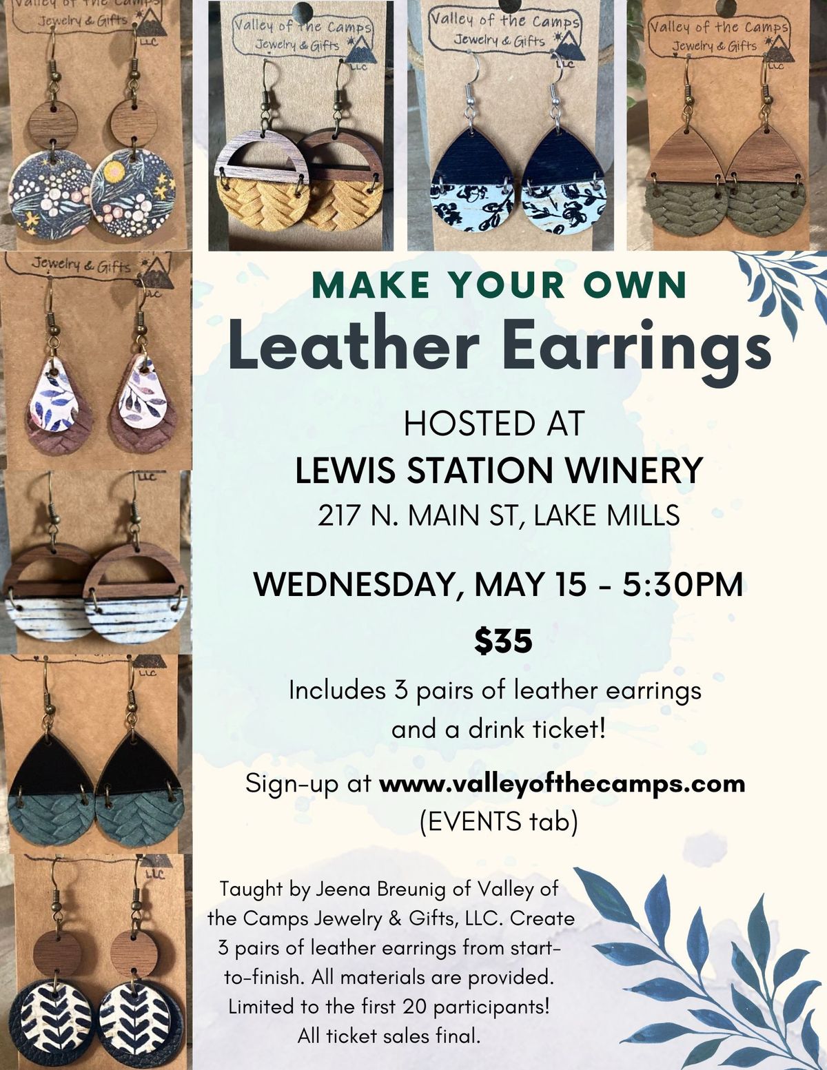 Make your Own Leather Earrings
