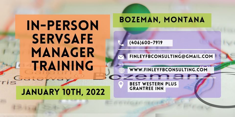 ServSafe Manager Training - Bozeman, Montana - January 10th, 2023