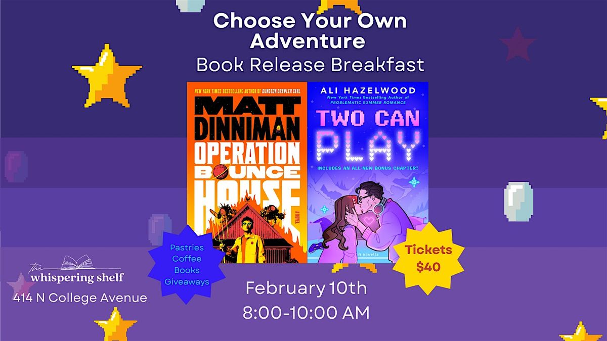 Choose Your Own Adventure: Book Release Breakfast