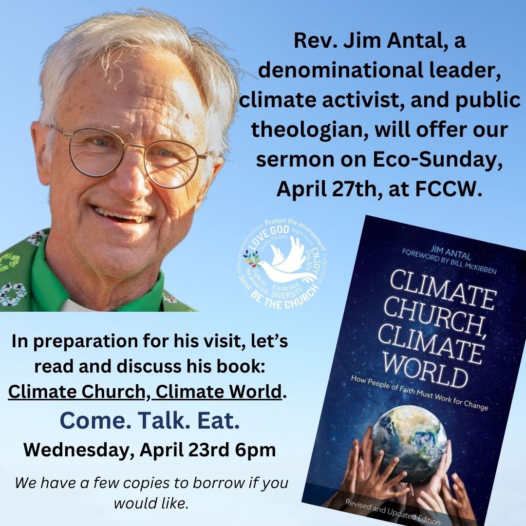 Book Discussion on Climate Church, Climate World by Rev. Jim Antal with Simple Supper