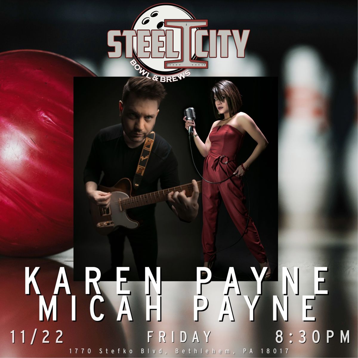 Karen Payne Duo LIVE at Steel City Bowl & Brews 