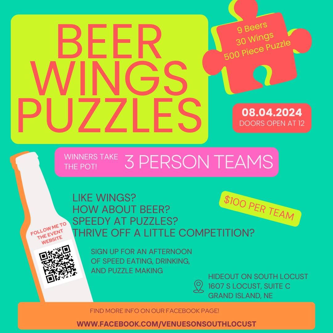 Beer, Wings, and Puzzles!