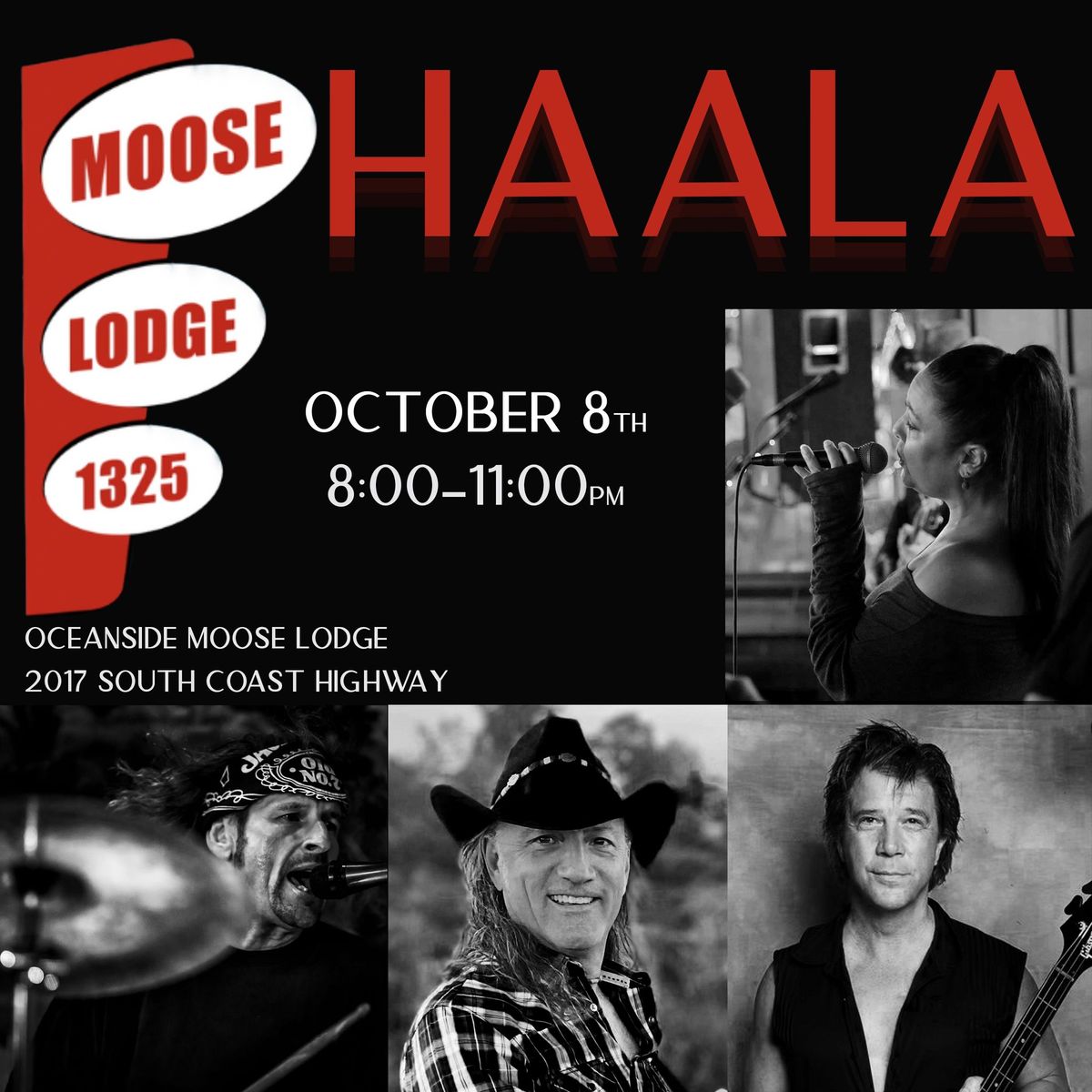 HAALA band @ Oceanside Moose Lodge