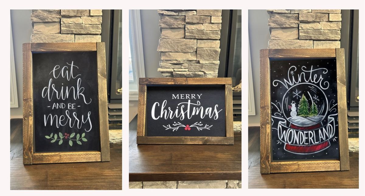 Chalk Dirty to Me | Holiday Chalkboard Workshop (Sun., Dec. 8 @ 11 AM)