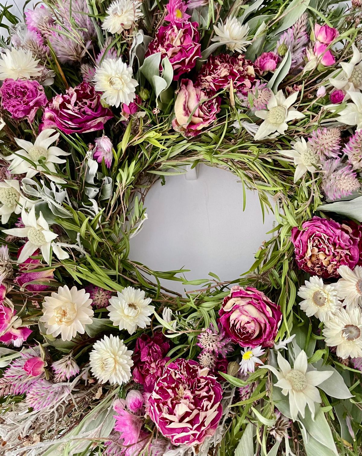 Mother's Day Dried Floral Wreath Workshop on a Twisted Vine