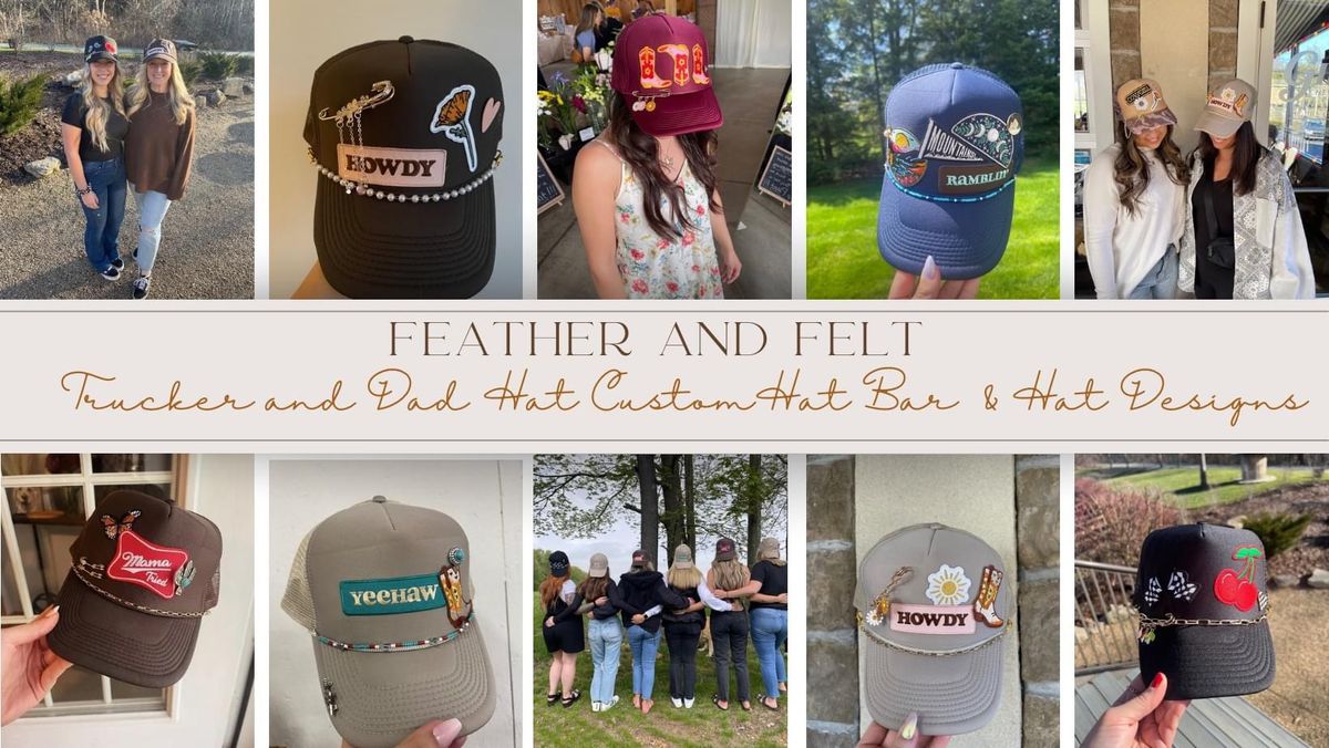 Feather and Felt Trucker Hat Bar Pop Up - Vintage Coffeehouse