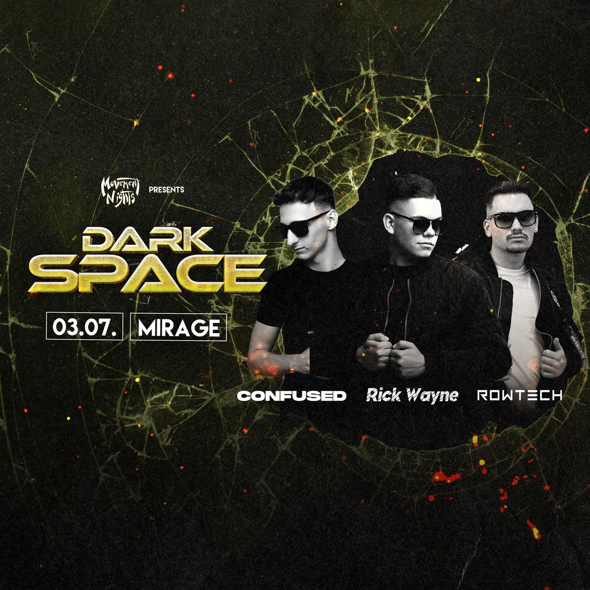 DARK SPACE \u27a4 Movement Nights \u27a4 Kecskem\u00e9t \/\/ MIRAGE - 03.07.